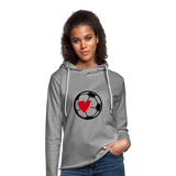 Unisex Lightweight Terry Hoodie - heather gray