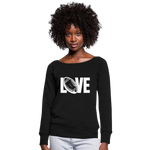 Women's Wideneck Sweatshirt - black