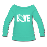 Women's Wideneck Sweatshirt - teal