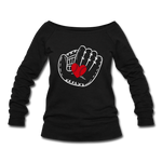 Women's Wideneck Sweatshirt - black