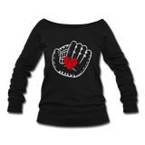 Women's Wideneck Sweatshirt - black