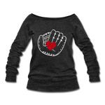 Women's Wideneck Sweatshirt - heather black