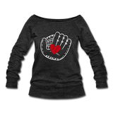 Women's Wideneck Sweatshirt - heather black