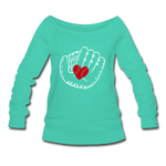 Women's Wideneck Sweatshirt - teal