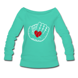 Women's Wideneck Sweatshirt - teal