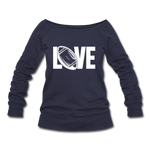 Women's Wideneck Sweatshirt - melange navy