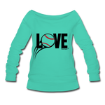 Women's Wideneck Sweatshirt - teal