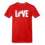 Men's "LOVE" Video Games T-Shirt - red