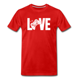 Men's "LOVE" Video Games T-Shirt - red