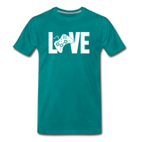 Men's "LOVE" Video Games T-Shirt - teal