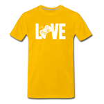 Men's "LOVE" Video Games T-Shirt - sun yellow