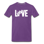 Men's "LOVE" Video Games T-Shirt - purple