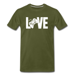 Men's "LOVE" Video Games T-Shirt - olive green