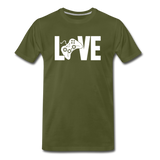 Men's "LOVE" Video Games T-Shirt - olive green