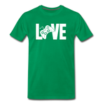 Men's "LOVE" Video Games T-Shirt - kelly green