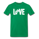 Men's "LOVE" Video Games T-Shirt - kelly green