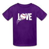 Love Baseball T-Shirt - purple