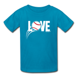 Love Baseball T-Shirt - turquoise