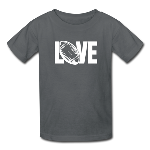 Love Football T-Shirt - charcoal