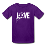 Love Soccer T-Shirt - purple