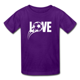 Love Soccer T-Shirt - purple