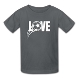 Love Soccer T-Shirt - charcoal