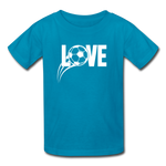 Love Soccer T-Shirt - turquoise