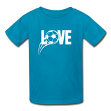 Love Soccer T-Shirt - turquoise