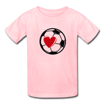 Soccer Ball Heart T-Shirt - pink