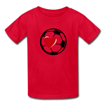 Soccer Ball Heart T-Shirt - red