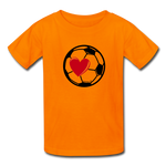 Soccer Ball Heart T-Shirt - orange