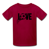 Love Soccer T-Shirt - dark red