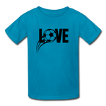 Love Soccer T-Shirt - turquoise