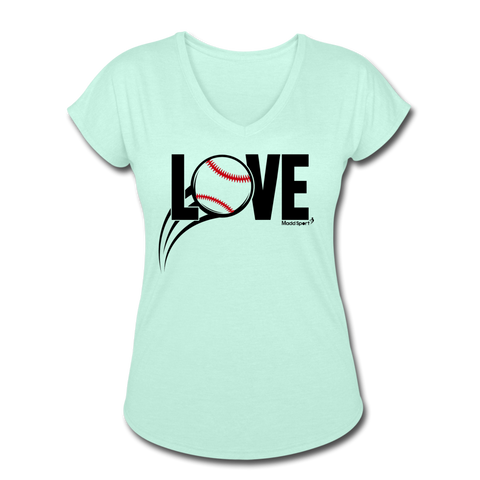 Love Baseball V-Neck - mint