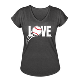 Love Baseball V-Neck - deep heather