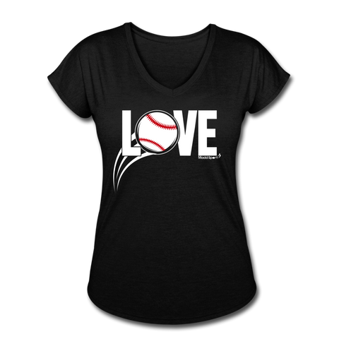 Love Baseball V-Neck - black