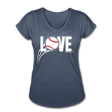 Love Baseball V-Neck - navy heather