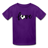 Love Soccer T-Shirt - purple