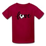 Love Soccer T-Shirt - dark red