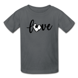 Love Soccer T-Shirt - charcoal