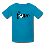 Love Soccer T-Shirt - turquoise