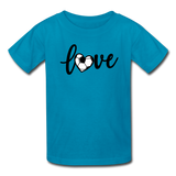 Love Soccer T-Shirt - turquoise