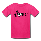 Love Soccer T-Shirt - fuchsia