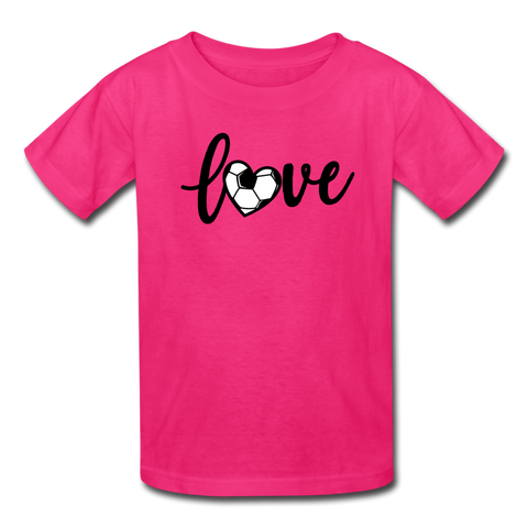 Love Soccer T-Shirt - fuchsia