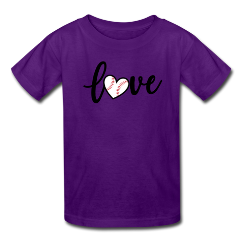 Love Baseball T-Shirt - purple