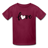 Love Baseball T-Shirt - burgundy