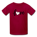 Love Baseball T-Shirt - dark red