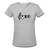 Love Soccer V-Neck - gray