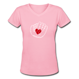 Catch A Heart V-Neck - pink