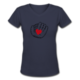 Catch A Heart V-Neck - navy